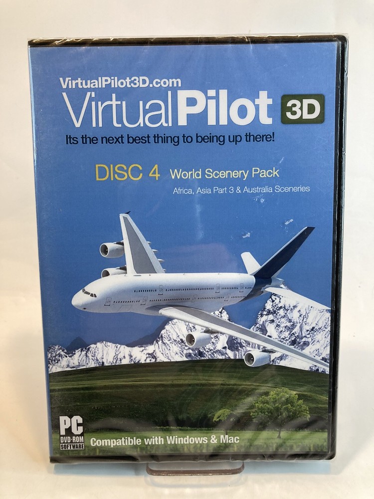 Virtual Pilot 3D Disc 4 Main Software & Global Scenery for PC DVD-ROM-image